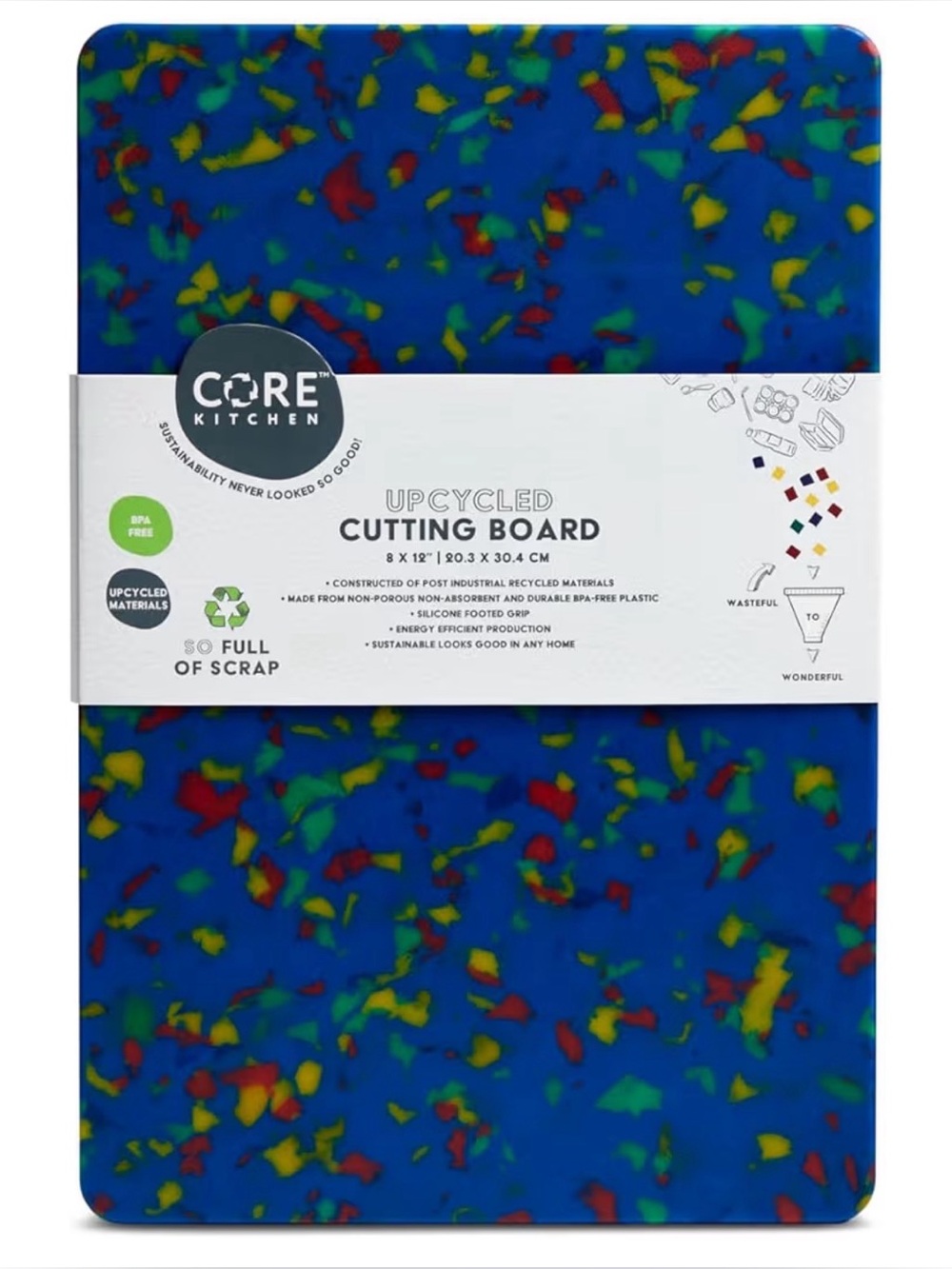Core Kitchen Upcycled Cutting Board – Brand New in Packaging